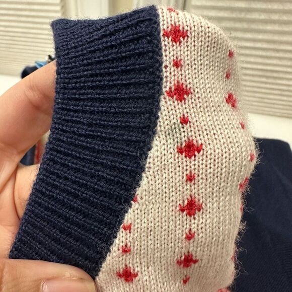 Draper James Wool Blend Fair Isle Knit Fit Flare LS Sweater Dress sz‎ M NEW - Picture 12 of 13